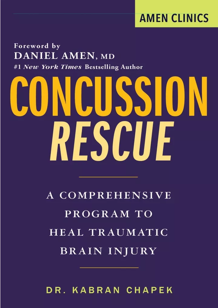 concussion rescue a comprehensive program to heal