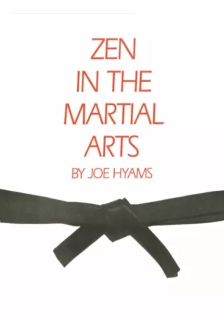 [READ DOWNLOAD] Zen in the Martial Arts bestseller