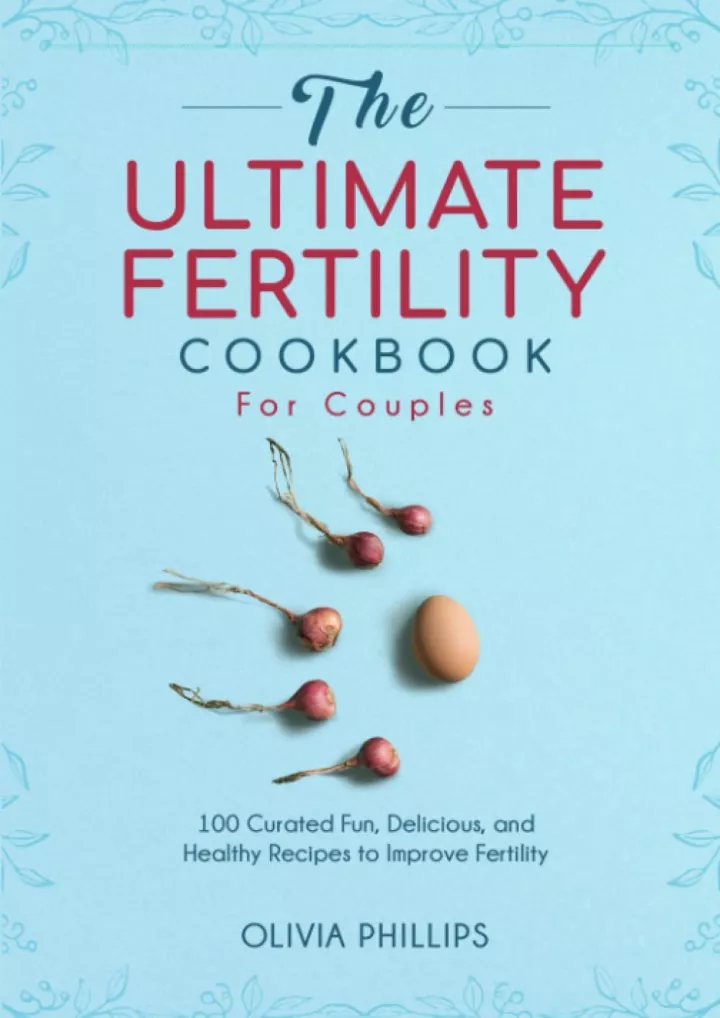 the ultimate fertility cookbook for couples