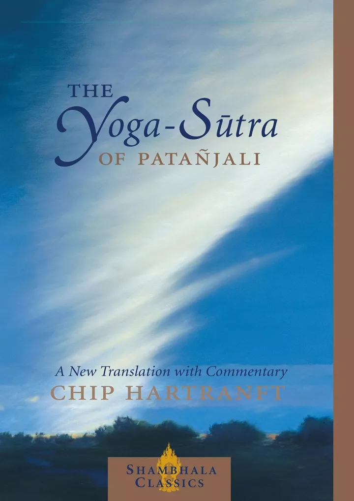 the yoga sutra of patanjali a new translation