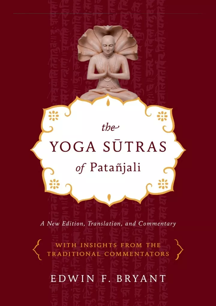 the yoga sutras of pata jali a new edition