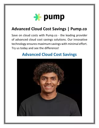 Advanced Cloud Cost Savings