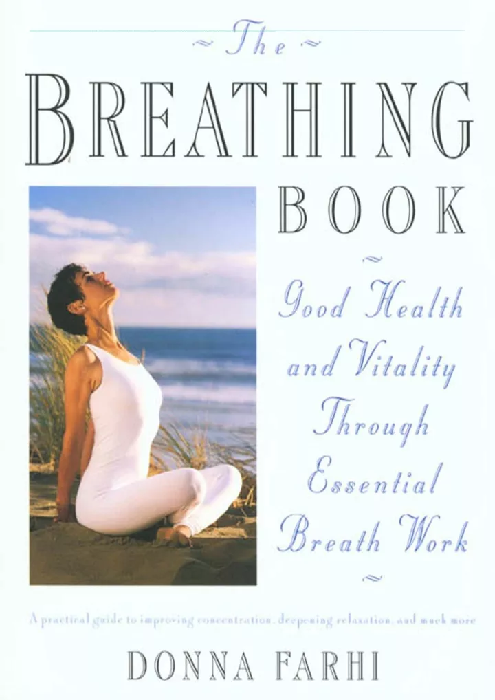 the breathing book good health and vitality