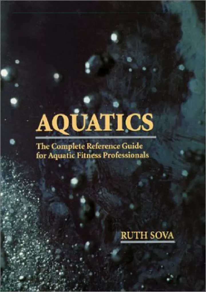 aquatics the complete reference guide for aquatic