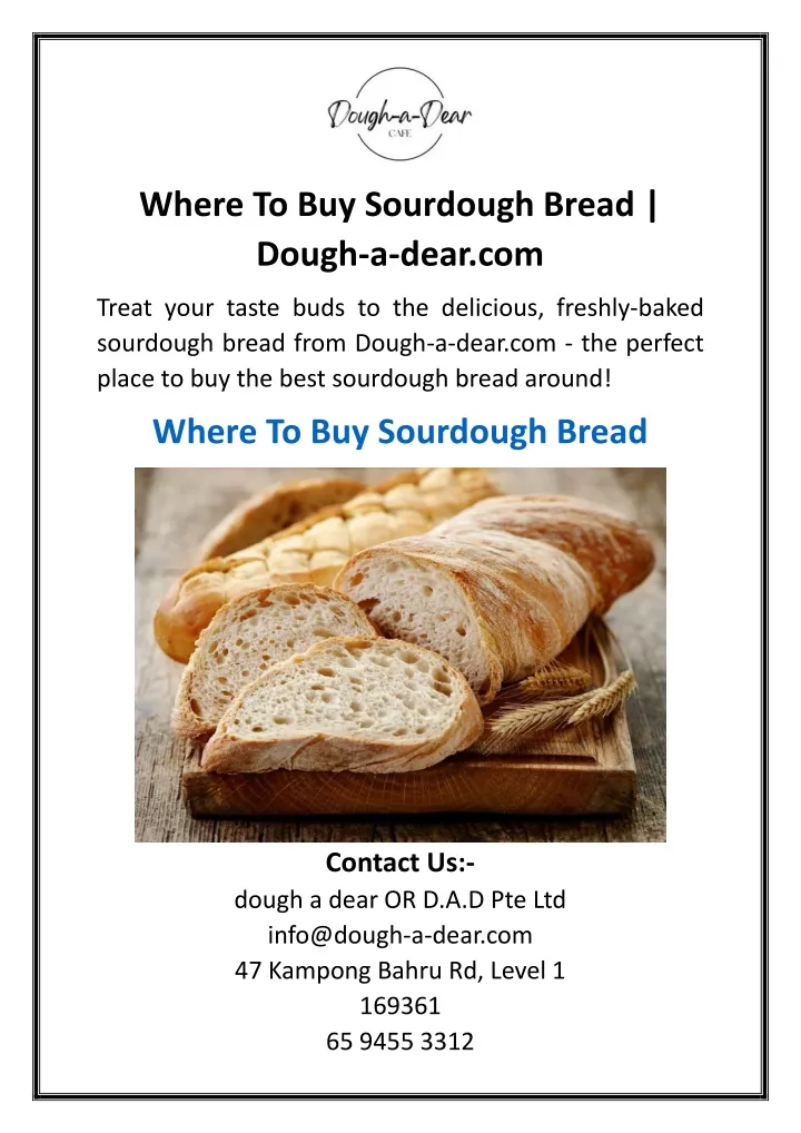 where to buy sourdough bread dough a dear com