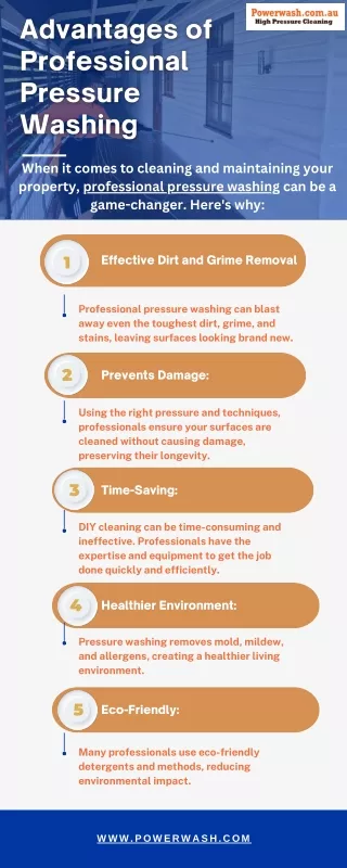 Advantages of Professional Pressure Washing