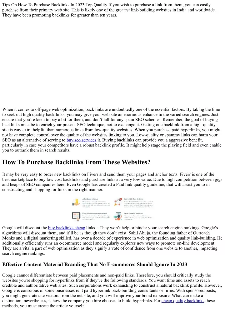 tips on how to purchase backlinks in 2023