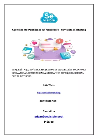 Agencias De Publicidad En Queretaro | Sevisible.marketing