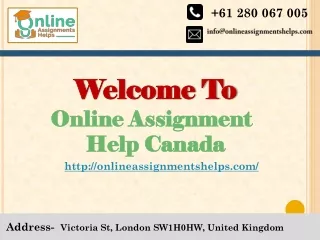 Online Assignment Help Canada PPT