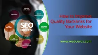 How to Improve Quality Backlinks for Your Website 1