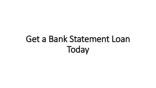 Get a Bank Statement Loan Today