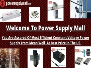 Power Supply Mall: Completely Safe And Effective Constant Voltage Power Supply