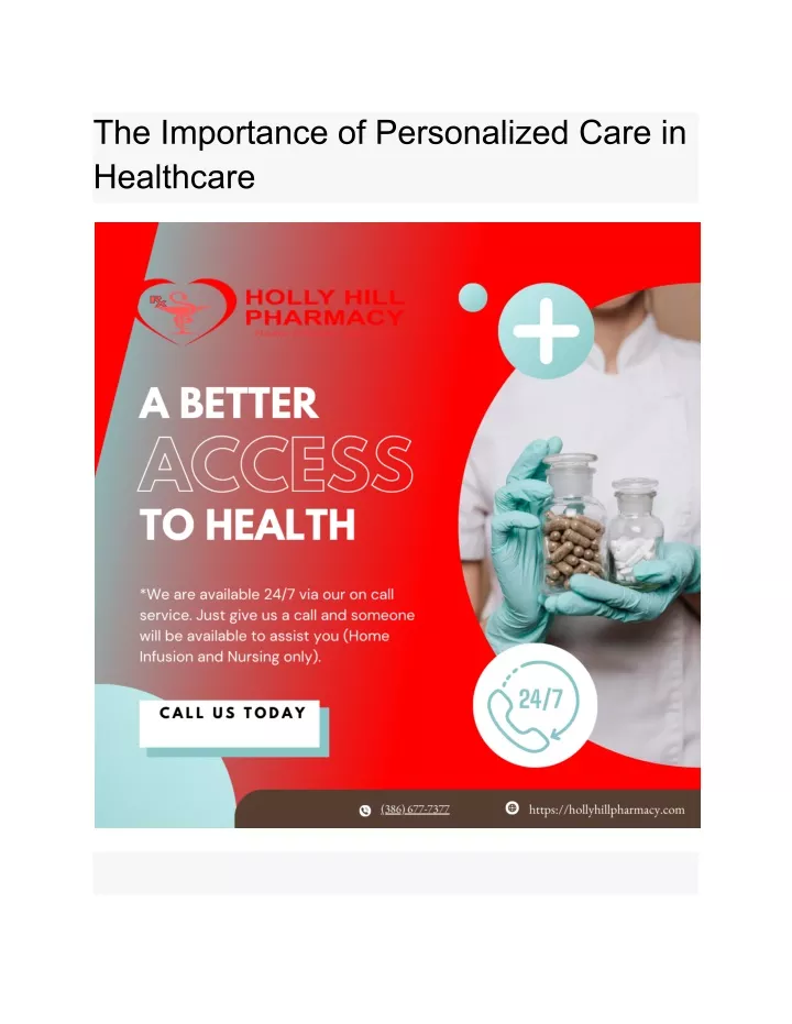 the importance of personalized care in healthcare