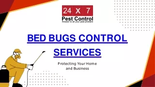 Bed Bugs Control services