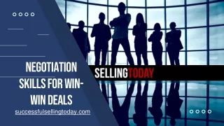 Negotiation Skills for Win-Win Deals
