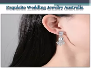 Exquisite Wedding Jewelry Australia