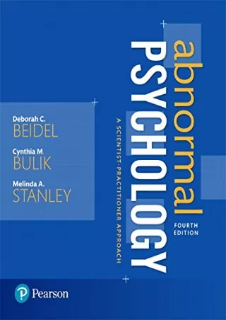 $PDF$/READ/DOWNLOAD Abnormal Psychology: A Scientist-Practitioner Approach (4th Edition)