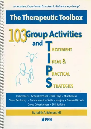 Download Book [PDF] 103 Group Activities and TIPS (Treatment Ideas & Practical Strategies)