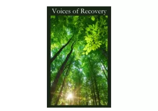 PDF read online Voices of Recovery free acces