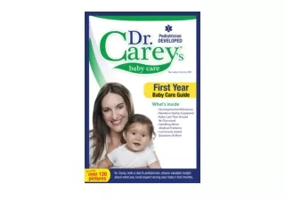 Download PDF Dr Careys Baby Care First Year Baby Care Guide for ipad