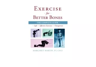 Download PDF Exercise for Better Bones The Complete Guide to Safe and Effective