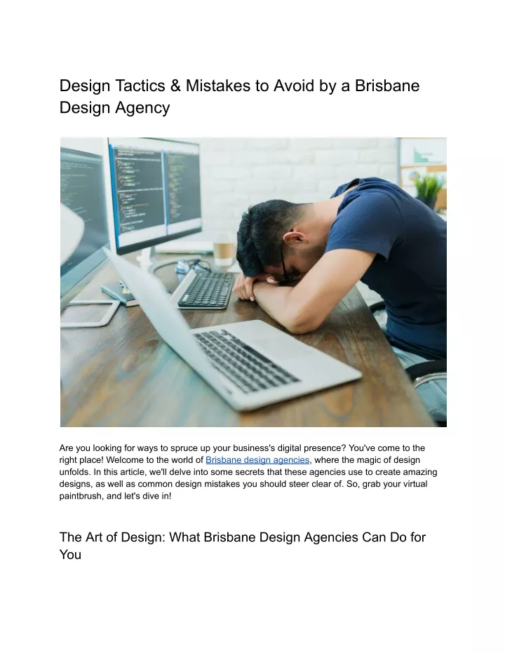 design tactics mistakes to avoid by a brisbane