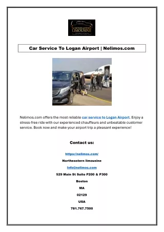 Car Service To Logan Airport | Nelimos.com