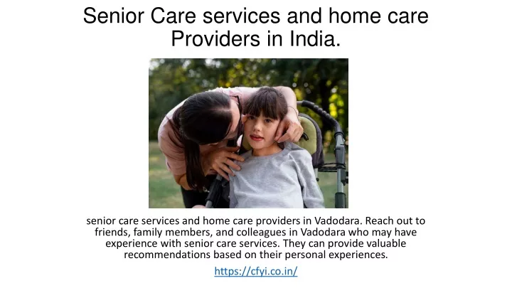 senior care services and home care providers in india
