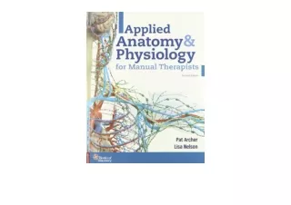 Ebook download Applied Anatomy  and  Physiology for Manual Therapists for ipad