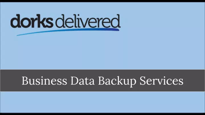 business data backup services