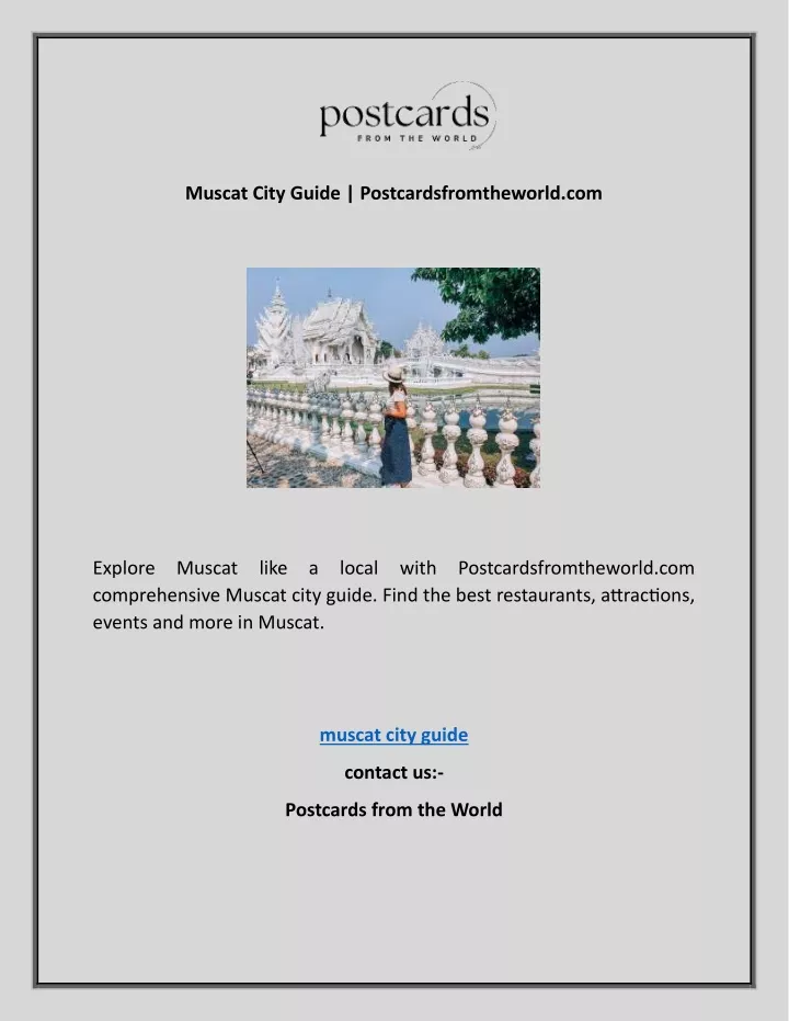 muscat city guide postcardsfromtheworld com