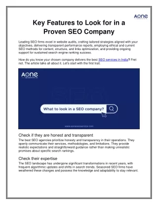 key features to look for in a proven seo company