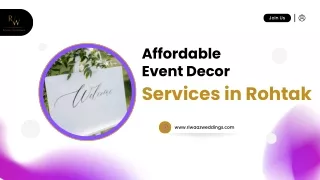 Affordable Event Decor Services in Rohtak