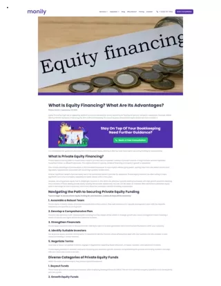 What Is Equity Financing What Are Its Advantages