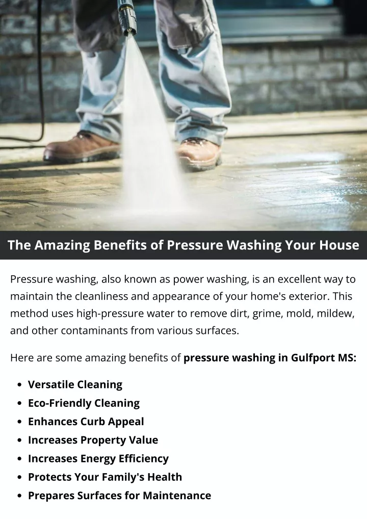 the amazing benefits of pressure washing your