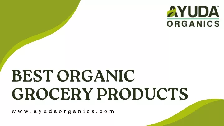 best organic grocery products