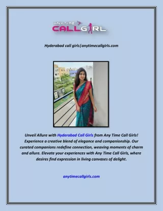 Hyderabad call girls|anytimecallgirls.com