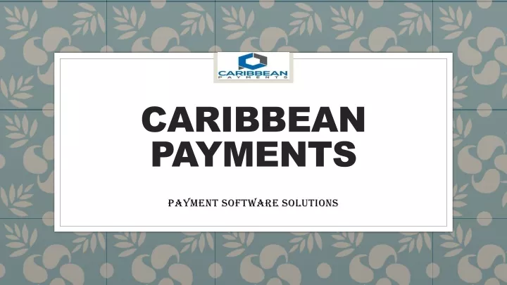 caribbean payments