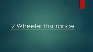 2 wheeler insurance
