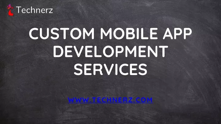 custom mobile app development services