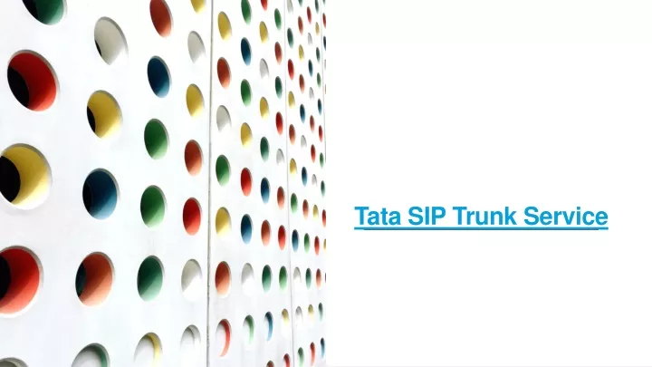 tata sip trunk service