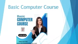 Basic Computer Course in Khanna