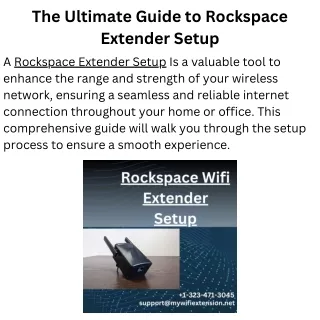 The Ultimate Guide to Rockspace Extender Setup