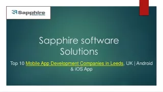 Top 10 Mobile App Development Companies in Leeds, UK | Android & iOS App