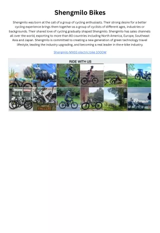 shengmilo bikes