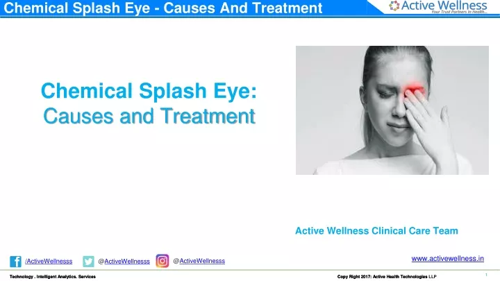 chemical splash eye causes and treatment