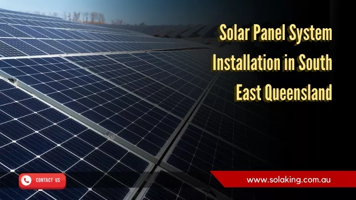 solar panel system installation in south