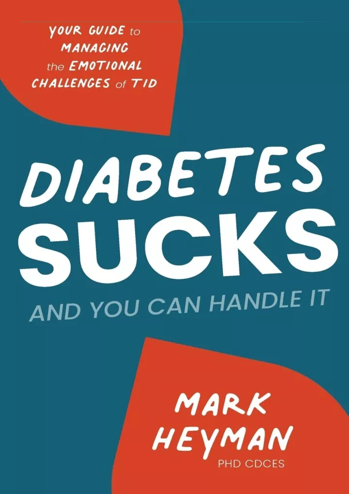 diabetes sucks and you can handle it your guide