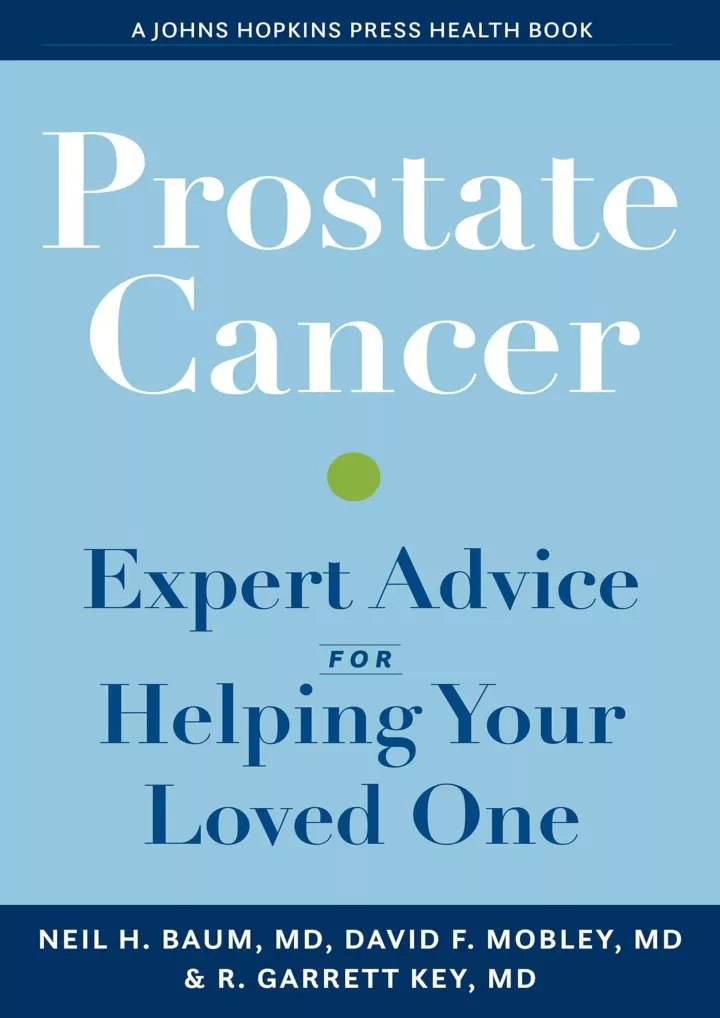 prostate cancer expert advice for helping your