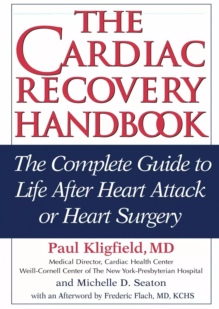 the cardiac recovery handbook the complete guide